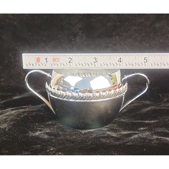 Vintage Irvinware Polished Chrome Sugar Bowl - Picture 4 of 14